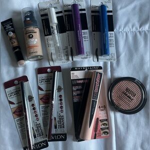Revlon colorstay Covergirl professional Maybelline master Makeup Lot 9 piece
